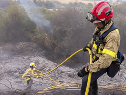 Incendi forestal a Barbera del vallès - AP-7 